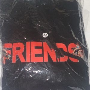 Friends VLONE Hoodie Color Black/Orange-Vlone